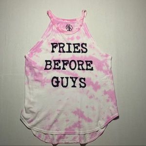 Fries before guys tank top